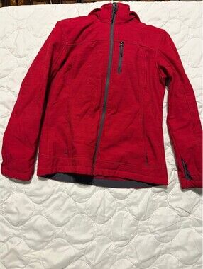 Free Country Men's Red Softshell Polyester Jacket Size M